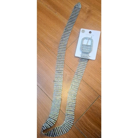 LA EXPRESS Sparkling Rhinestone Belt - Picture 5 of 6